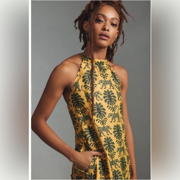 New FARM Rio Halter Maxi Dress - Picture 2 of 5